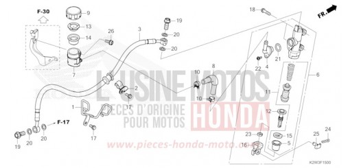 REAR BRAKE MASTER CYLINDER ST125AP de 2023